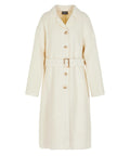 Cappotto con revers e cintura in misto alpaca bouclé Capsule Chalet-Emporio Armani-Cappotti-Vittorio Citro Boutique