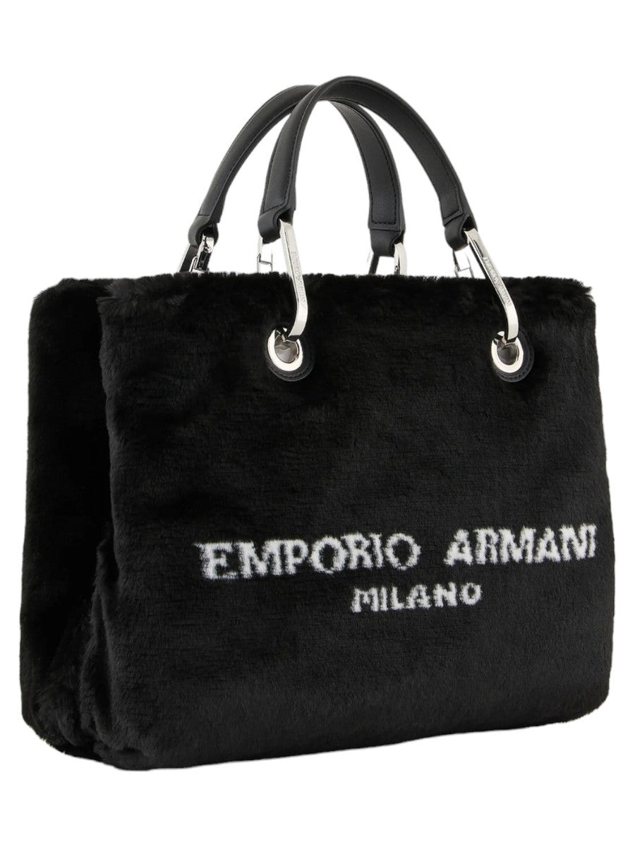 Shopper piccola MyEA in tessuto fur effect-Emporio Armani-Borse a mano-Vittorio Citro Boutique