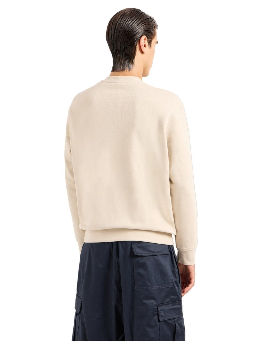 Felpa in jersey heavy con logo bombato-Emporio Armani-Felpe-Vittorio Citro Boutique