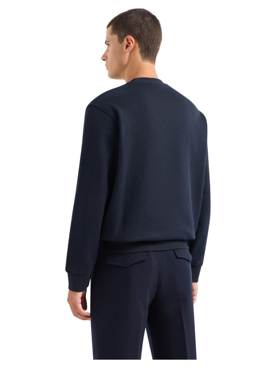 Felpa in jersey heavy con logo bombato-Emporio Armani-Felpe-Vittorio Citro Boutique