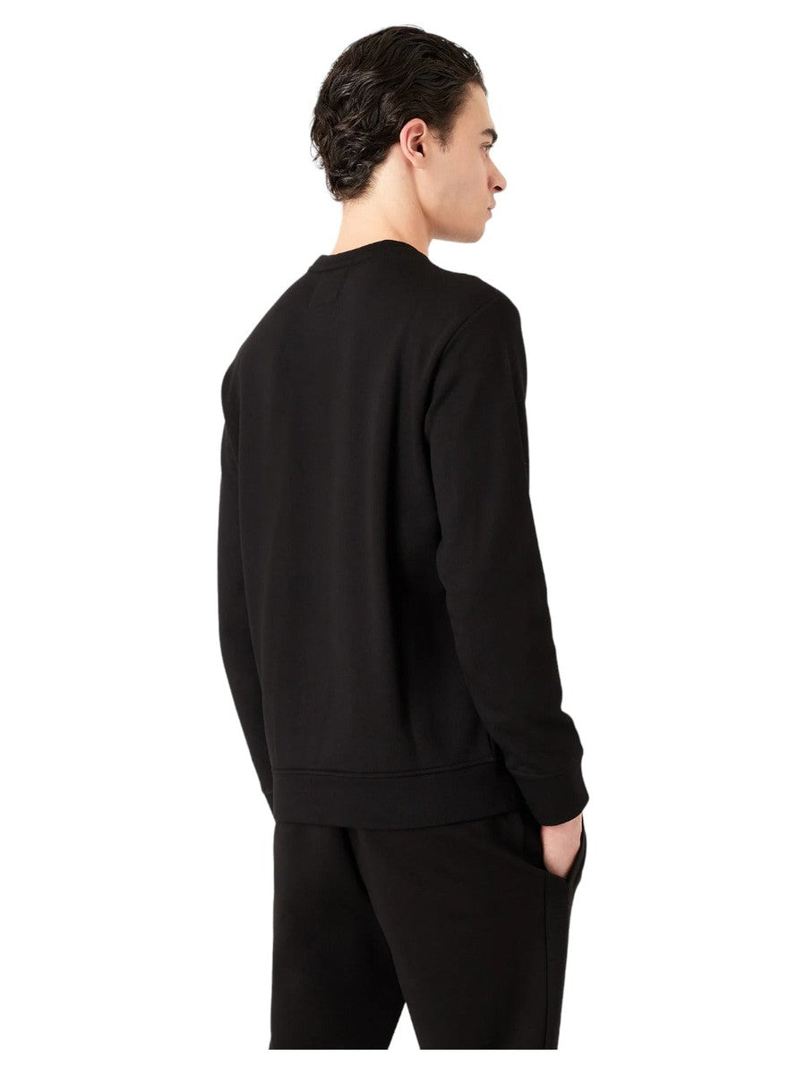 Felpa misto modal con stampa logo-Emporio Armani-Felpe-Vittorio Citro Boutique