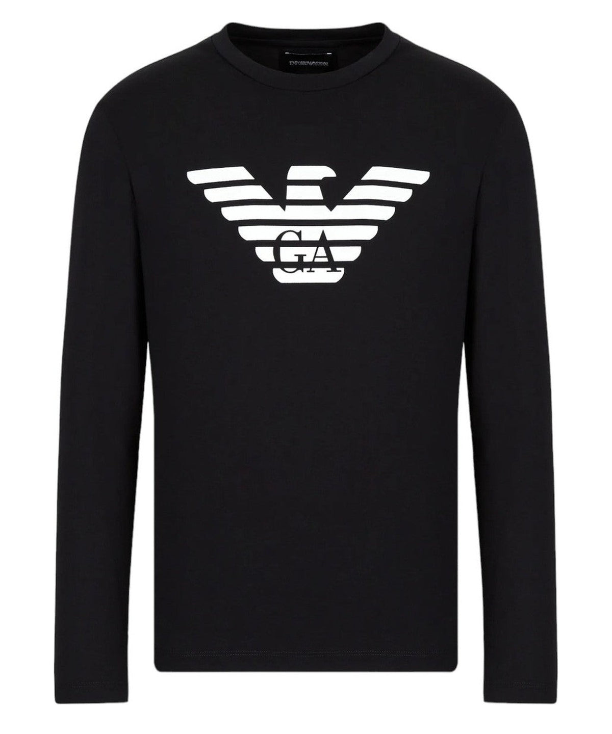 Maglia in jersey Pima con stampa logo-Emporio Armani-Maglieria-Vittorio Citro Boutique