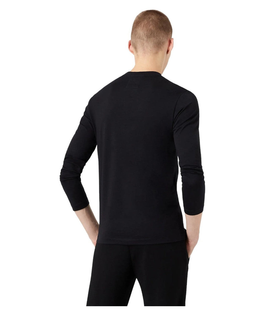 Maglia in jersey Pima con stampa logo-Emporio Armani-Maglieria-Vittorio Citro Boutique