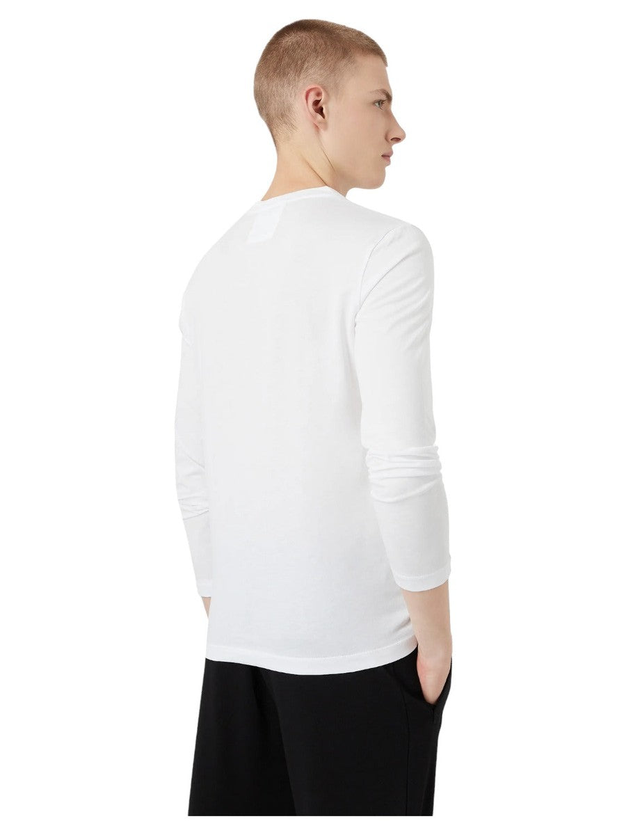 Maglia in jersey Pima con stampa logo-Emporio Armani-Maglieria-Vittorio Citro Boutique