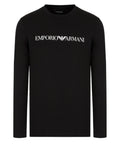 Maglia in jersey Pima con stampa logo-Emporio Armani-Maglieria-Vittorio Citro Boutique