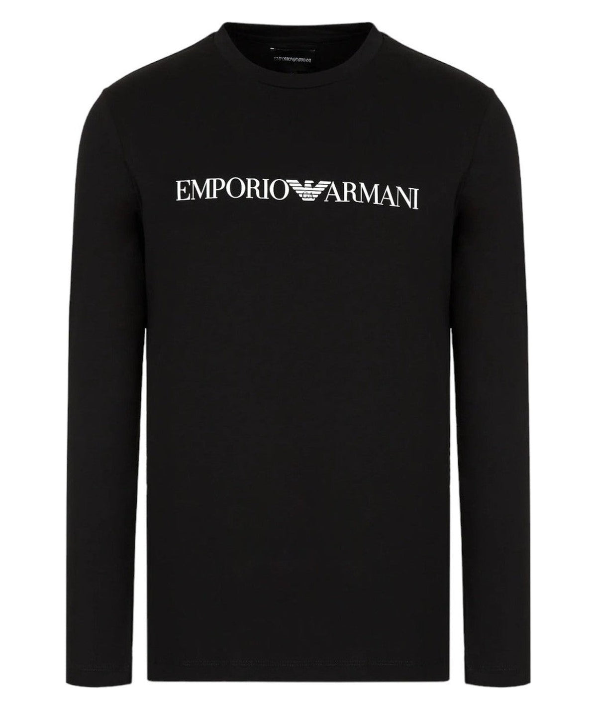Maglia in jersey Pima con stampa logo-Emporio Armani-Maglieria-Vittorio Citro Boutique