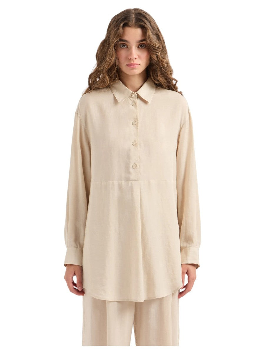 Camicia over fit in cotone fluido-Emporio Armani-Camicie-Vittorio Citro Boutique