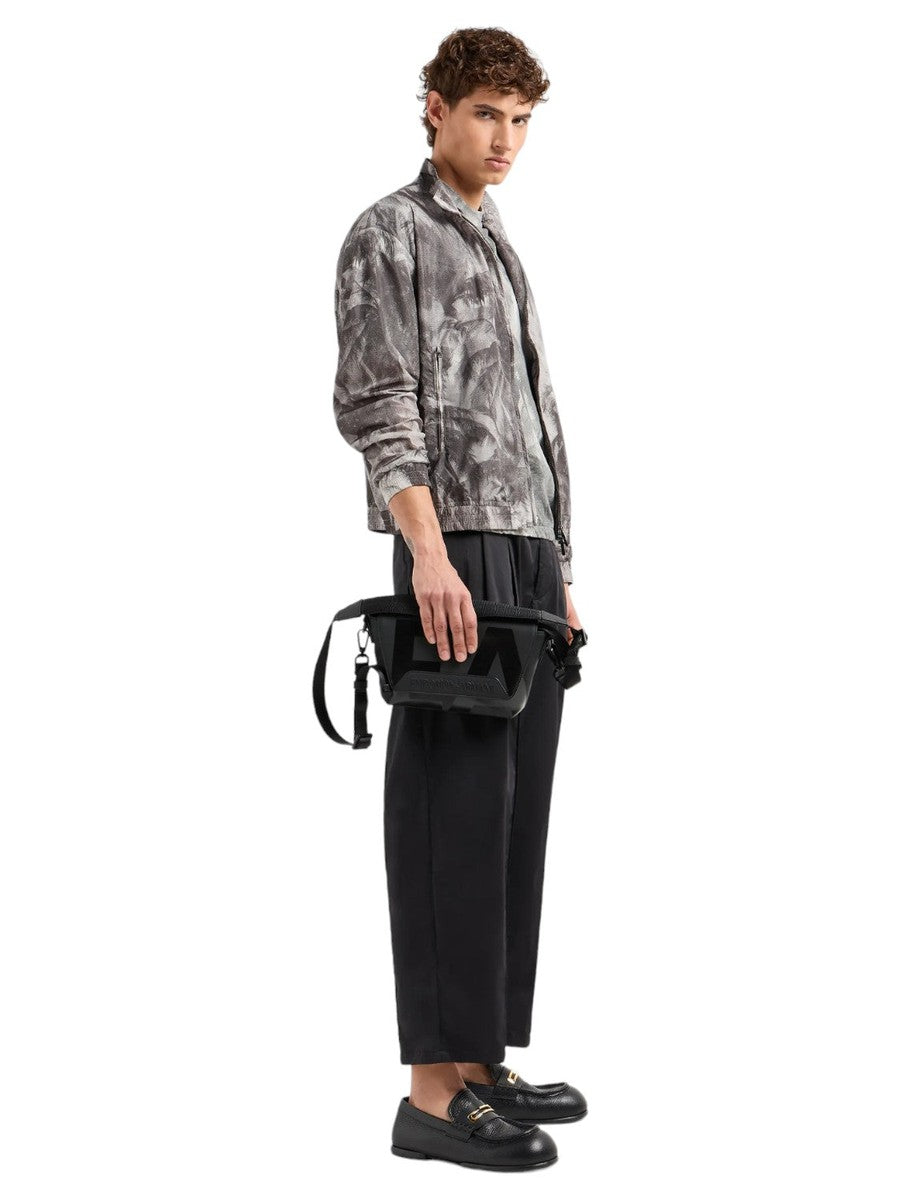 T-shirt over fit in jersey stampa all over con fondo elastico-Emporio Armani-T-shirt-Vittorio Citro Boutique