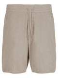 Bermuda comfort fit con coulisse in jersey canneté-Emporio Armani-Pantaloni-Vittorio Citro Boutique