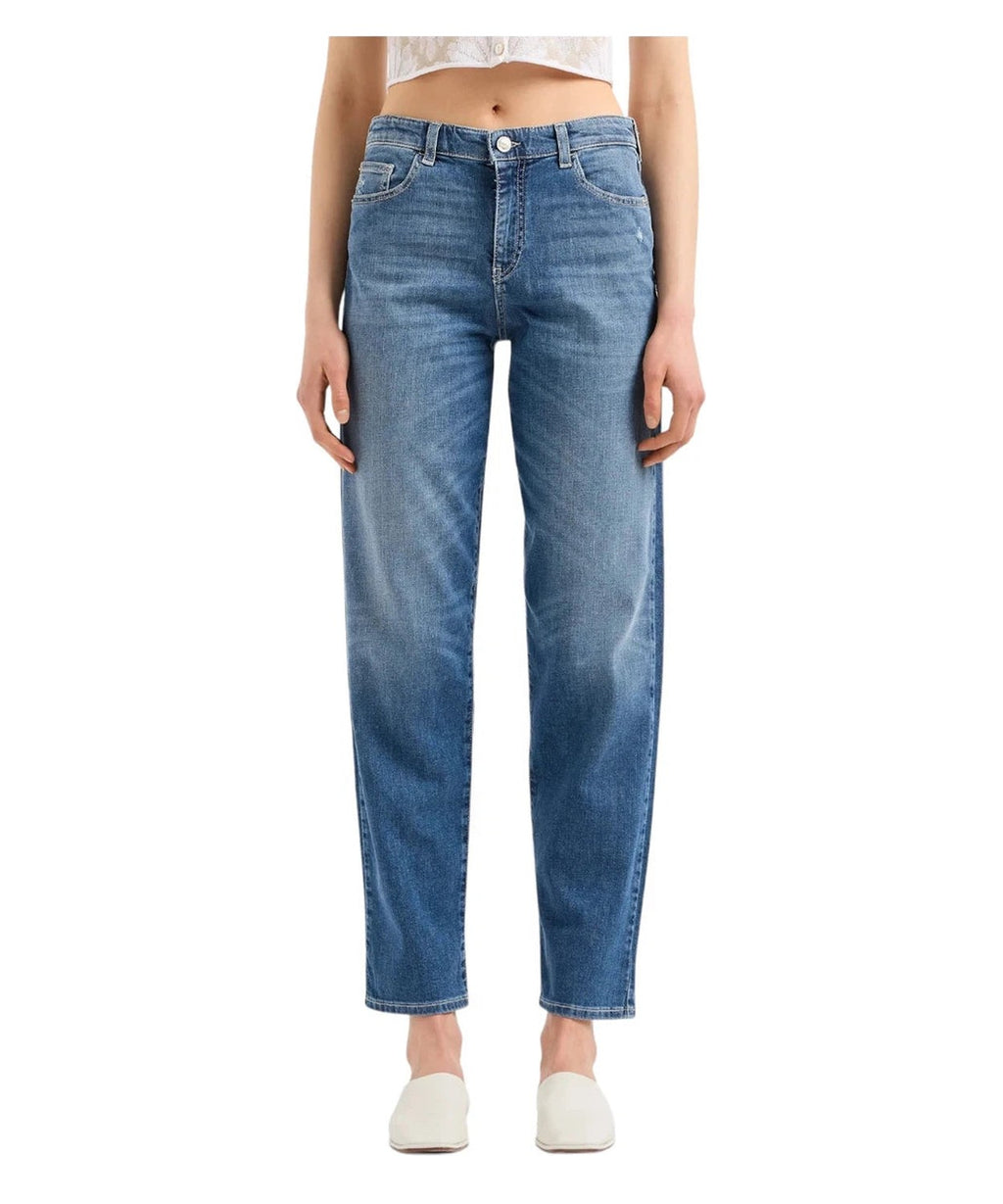 Jeans J90 a Vita Media e Taglio Relaxed-Emporio Armani-Jeans-Vittorio Citro Boutique