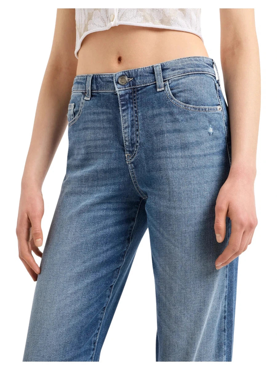 Jeans J90 a Vita Media e Taglio Relaxed-Emporio Armani-Jeans-Vittorio Citro Boutique