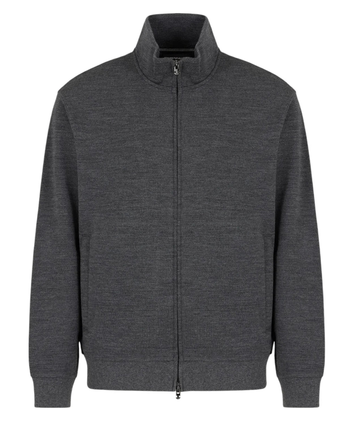 Cardigan full zip in jersey misto lana vergine Travel Essential-Emporio Armani-Maglieria-Vittorio Citro Boutique
