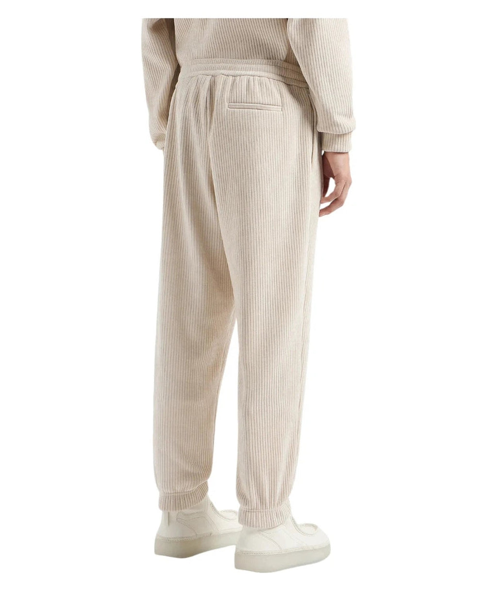 Pantaloni Jogger in Velour a Coste-Emporio Armani-Pantaloni-Vittorio Citro Boutique