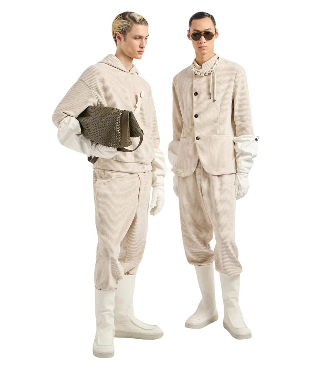 Pantaloni Jogger in Velour a Coste-Emporio Armani-Pantaloni-Vittorio Citro Boutique