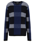 Maglione in Lana Vergine con Motivo Check Vanisé-Emporio Armani-Maglieria-Vittorio Citro Boutique