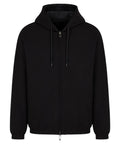 Felpa con zip e cappuccio in double jersey reversibile-Emporio Armani-Felpe-Vittorio Citro Boutique