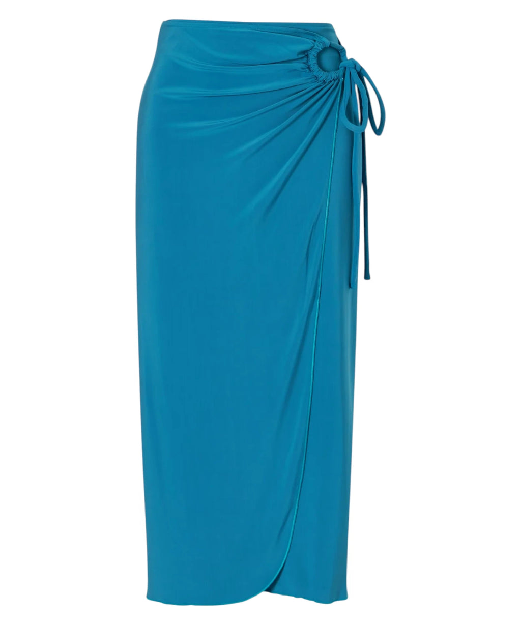 MAX MARA Jupe midi portefeuille en jersey de viscose
