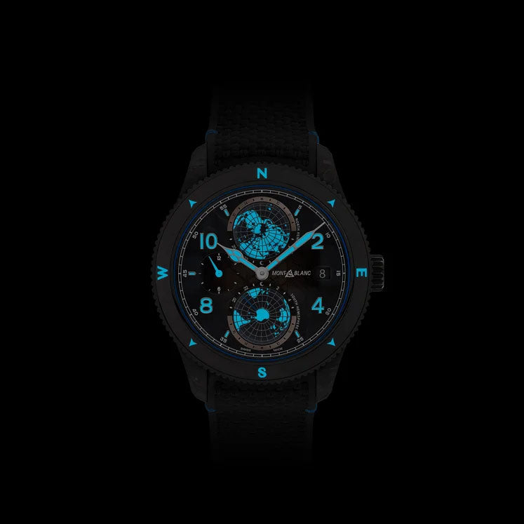 Orologio Montblanc 1858 Geosphere Carbo₂ 0 Oxygen 43mm