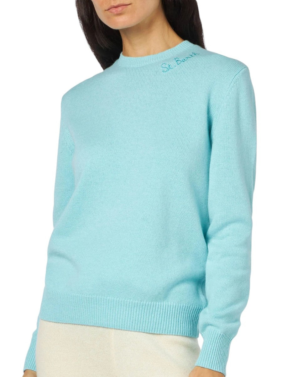 Maglia girocollo con ricamo St. Barth-Mc2 Saint Barth-Maglieria-Vittorio Citro Boutique