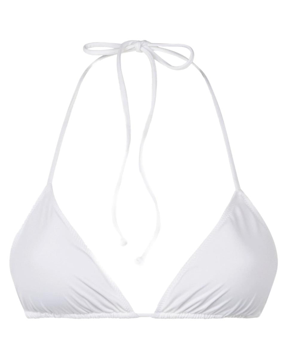Top Bikini Triangolo Leah Bianco con Spalline Regolabili-Mc2 Saint Barth-Costumi da bagno-Vittorio Citro Boutique
