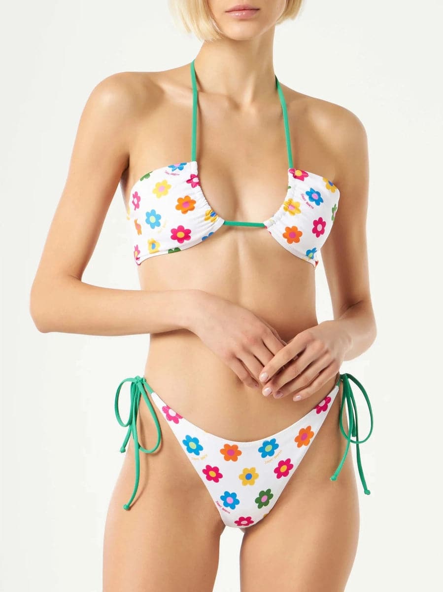 Dahlia checky a fiori-Costumi da bagno-Mc2 Saint Barth-Vittorio Citro Boutique