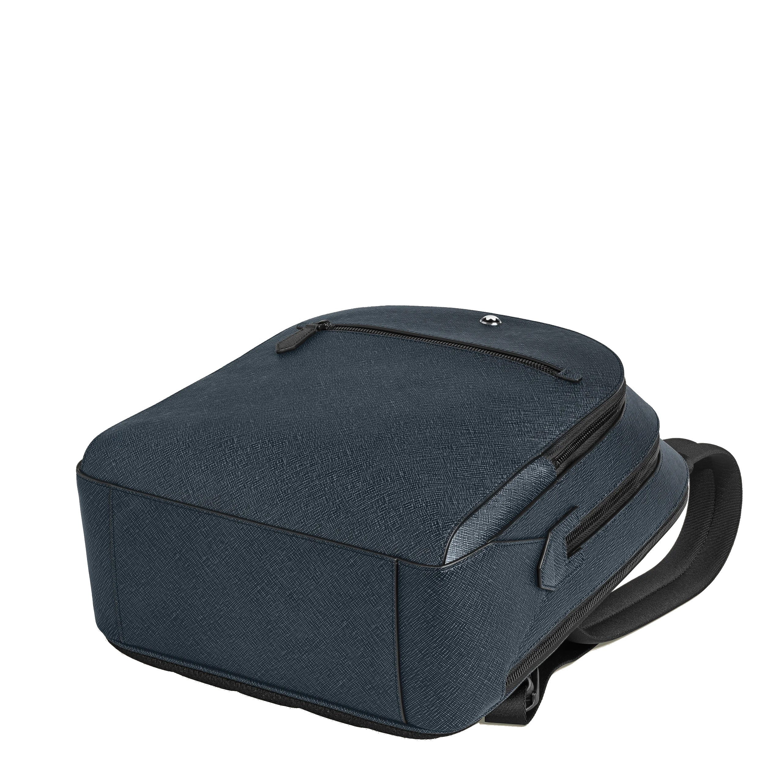 Zaino Montblanc tweed blu con 3 scomparti funzionali