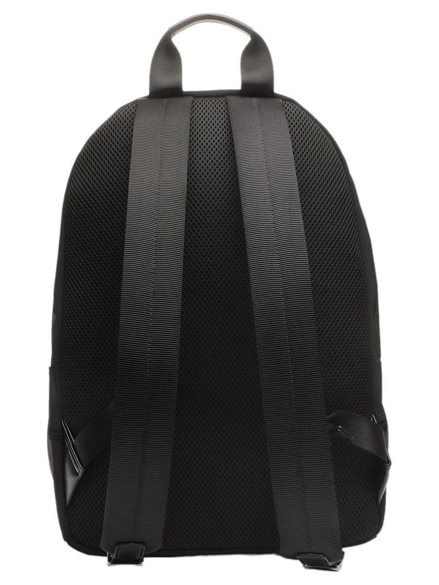 Zaino in nylon riciclato con ricamo timbrini aquila all over Armani Sustainability Values-Emporio Armani-Zaini-Vittorio Citro Boutique