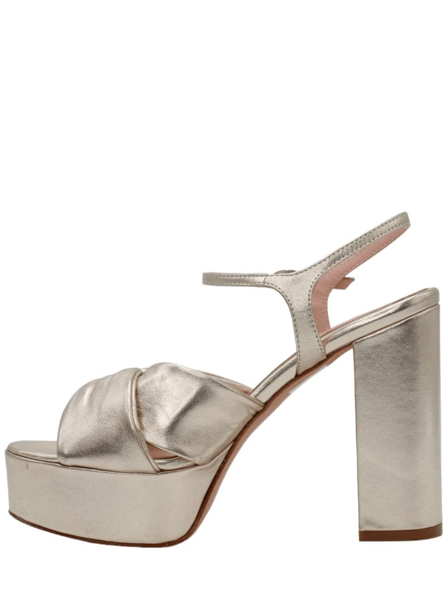 Sandali con plateau in pelle - Vittorio Citro Boutique