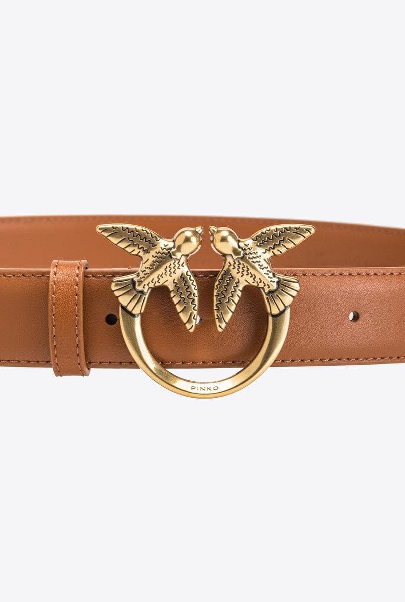 CINTURA LOVE BIRDS IN PELLE H3 - Vittorio Citro Boutique