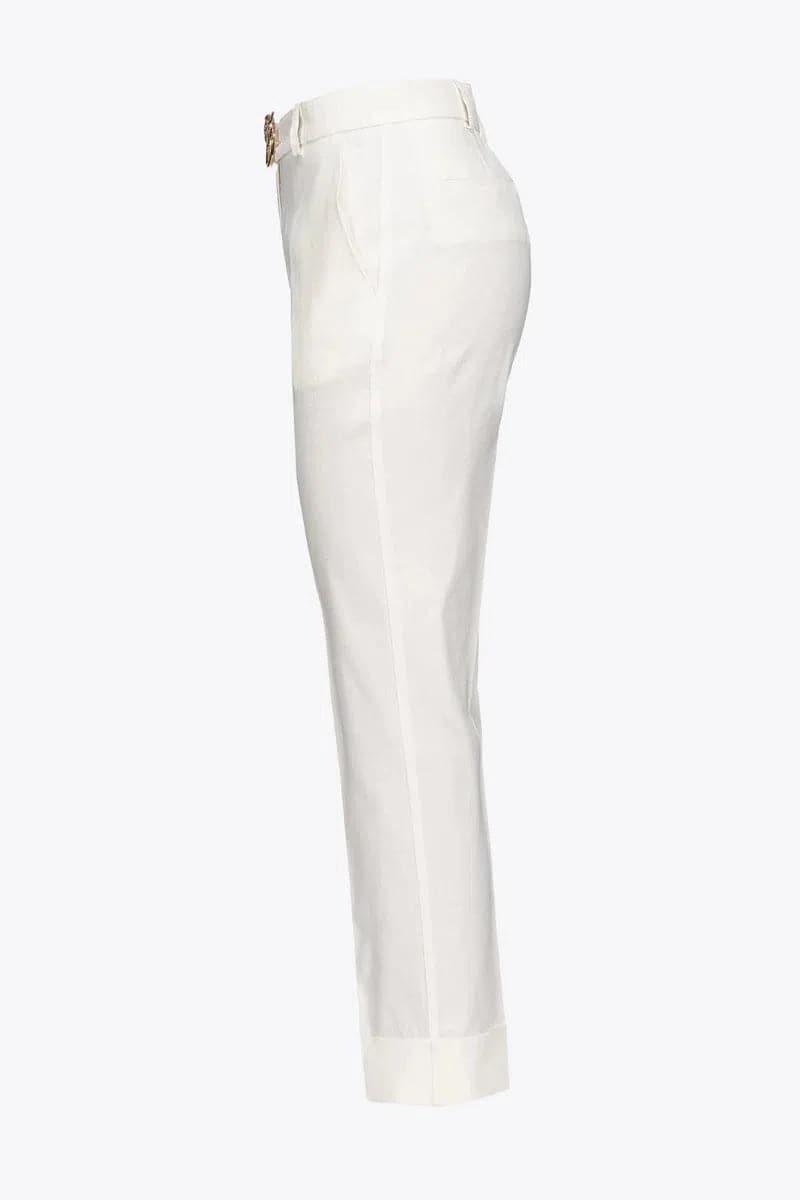 Pantaloni in lino CON CINTURA LOVE BIRDS - Vittorio Citro Boutique