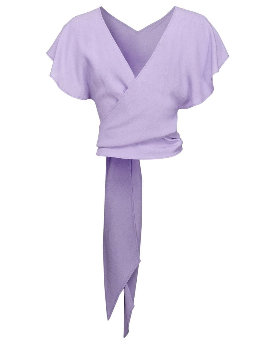 TOP CON FUSCIACCA IN CRÊPE MAROCAINE - Vittorio Citro Boutique