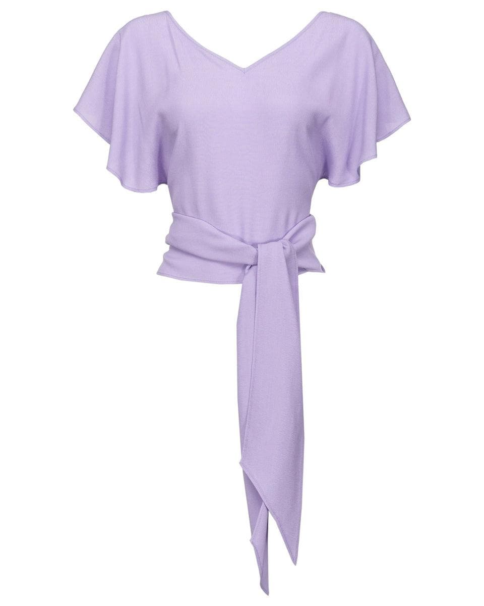 TOP CON FUSCIACCA IN CRÊPE MAROCAINE - Vittorio Citro Boutique