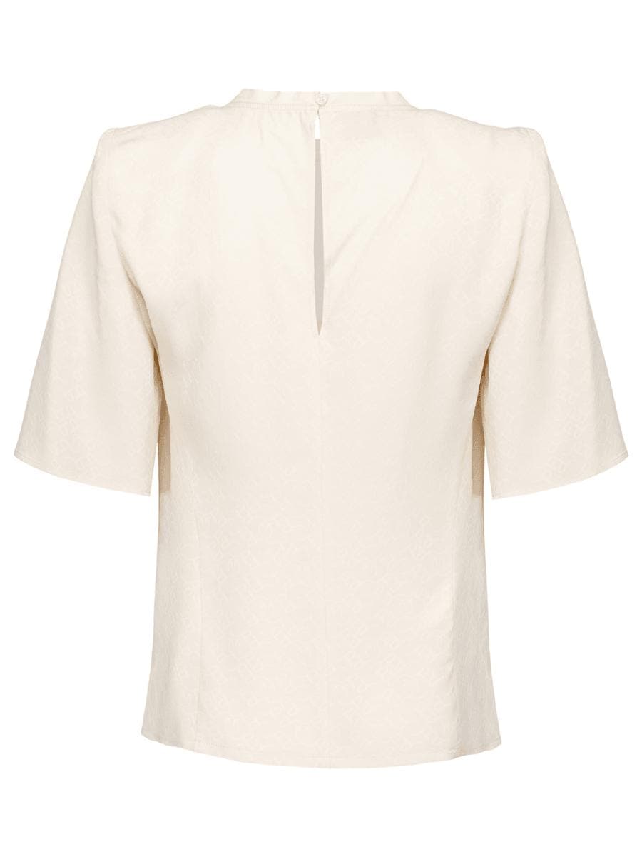 Blusa mezze maniche jacquard - Vittorio Citro Boutique