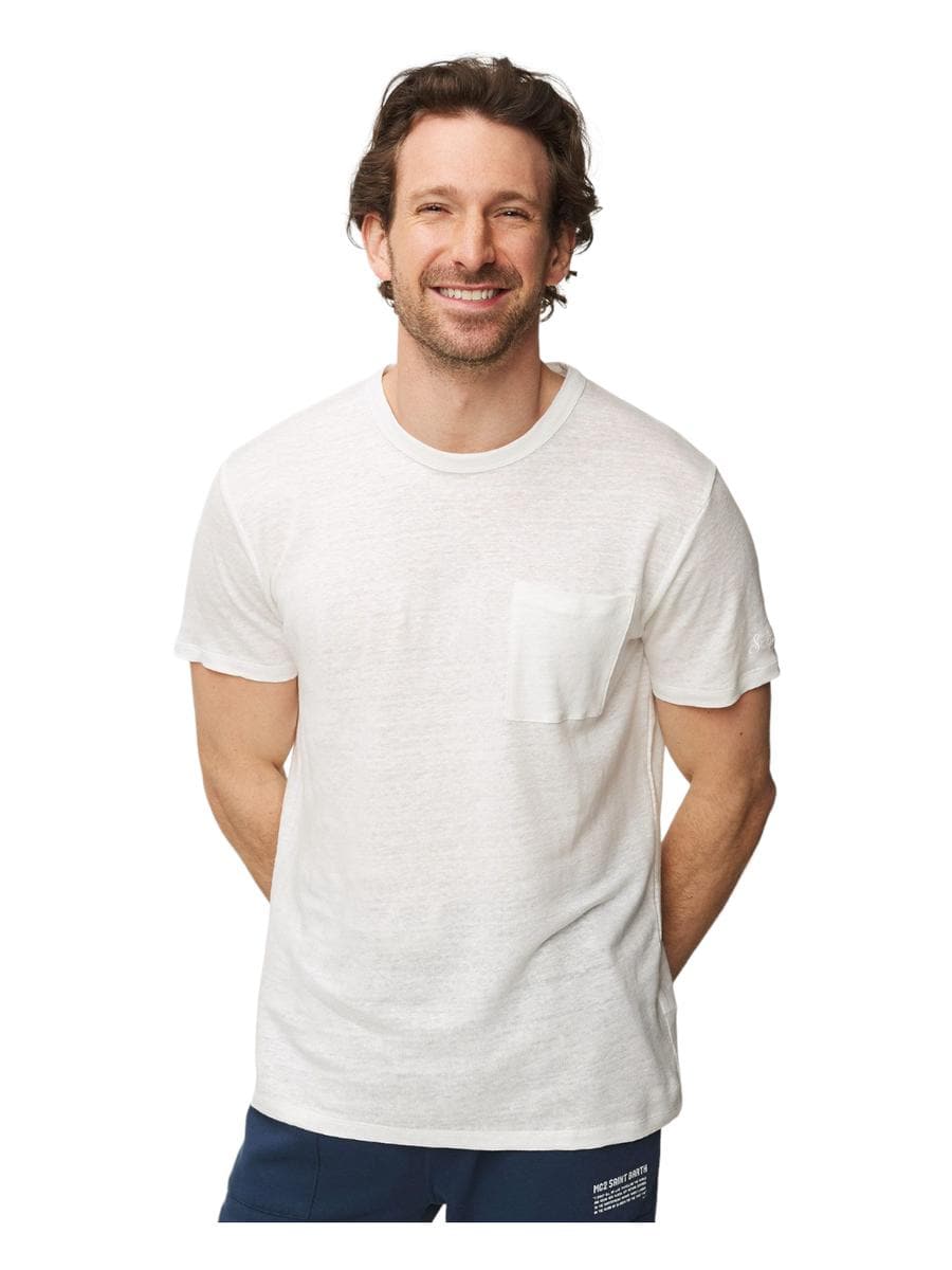 T-shirt in lino-T-shirt-Mc2 Saint Barth-Vittorio Citro Boutique