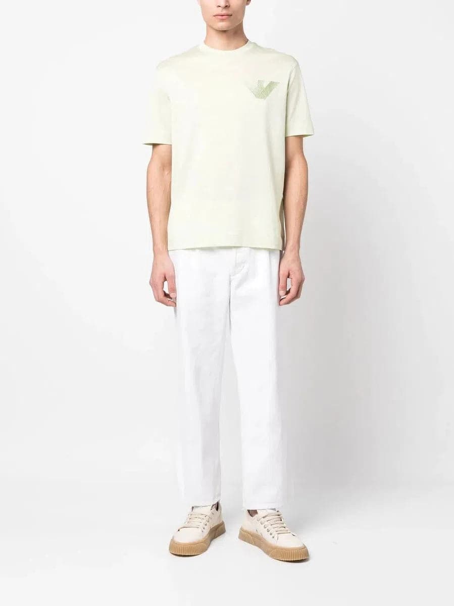 T-shirt in cotone logo ricamato - Vittorio Citro Boutique