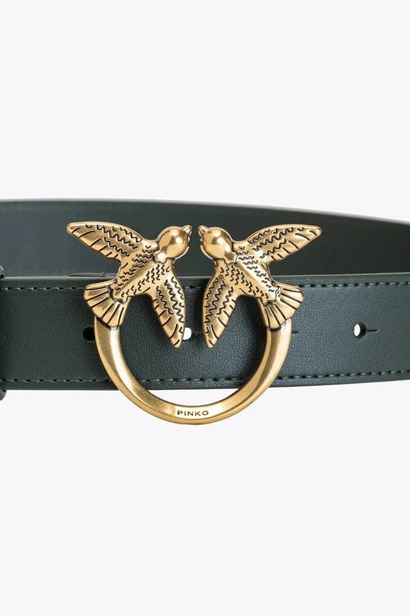 CINTURA LOVE BIRDS IN PELLE H3 - Vittorio Citro Boutique