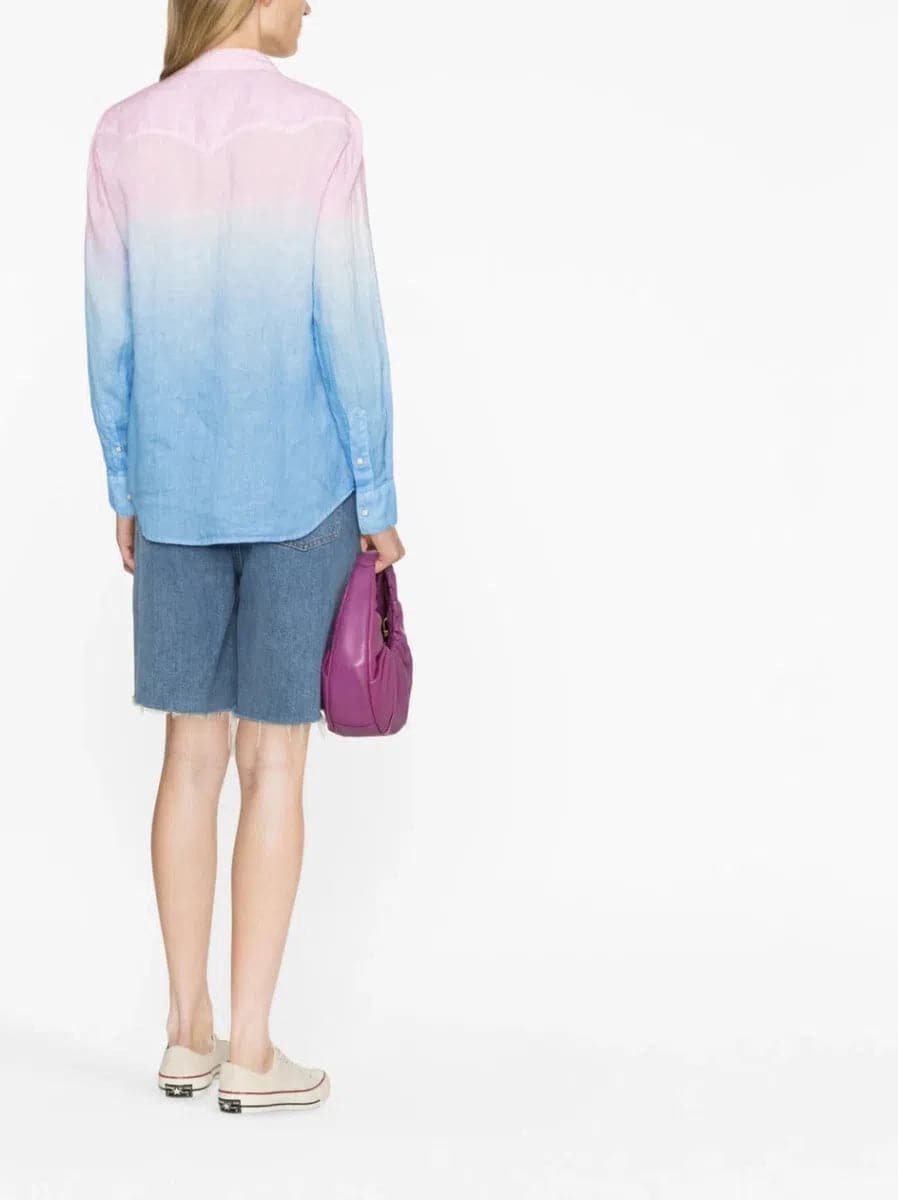 camicia a maniche lunghe con logo ricamato-Camicie-Mc2 Saint Barth-Vittorio Citro Boutique