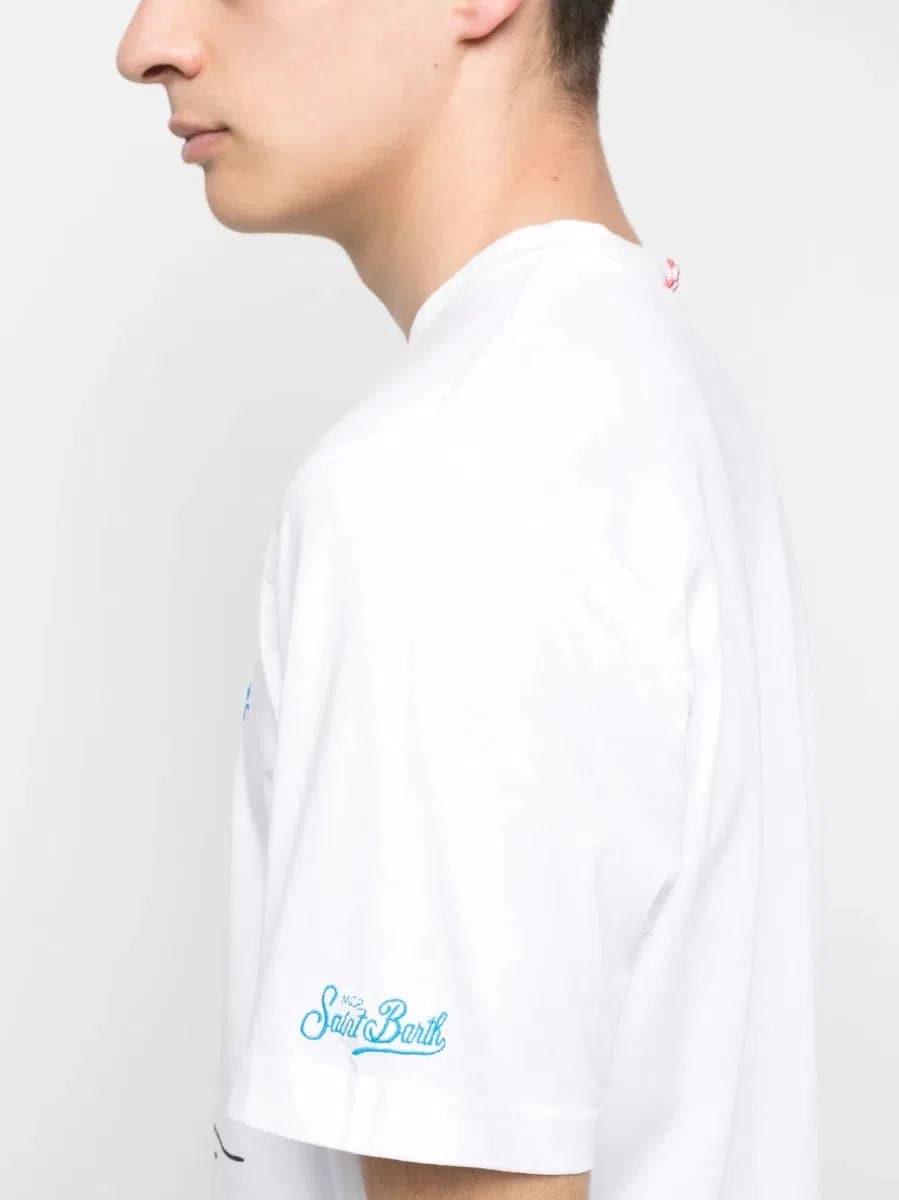 T-shirt con stampa surfer Snoopy | Peanuts® Special Edition-T-shirt-Mc2 Saint Barth-Vittorio Citro Boutique