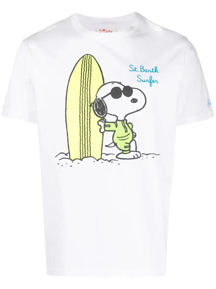 T-shirt con stampa surfer Snoopy | Peanuts® Special Edition-T-shirt-Mc2 Saint Barth-Vittorio Citro Boutique
