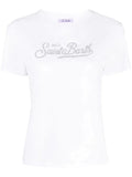 T-shirt con logo impreziosito da strass-T-shirt-Mc2 Saint Barth-Vittorio Citro Boutique