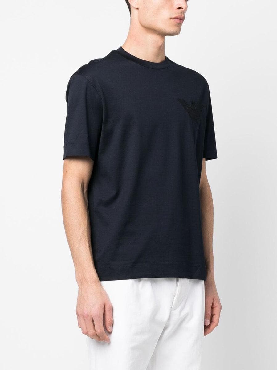 T-shirt in cotone logo ricamato - Vittorio Citro Boutique