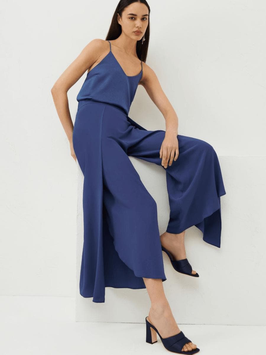 Pantaloni in crêpe de Chine misto seta - Vittorio Citro Boutique