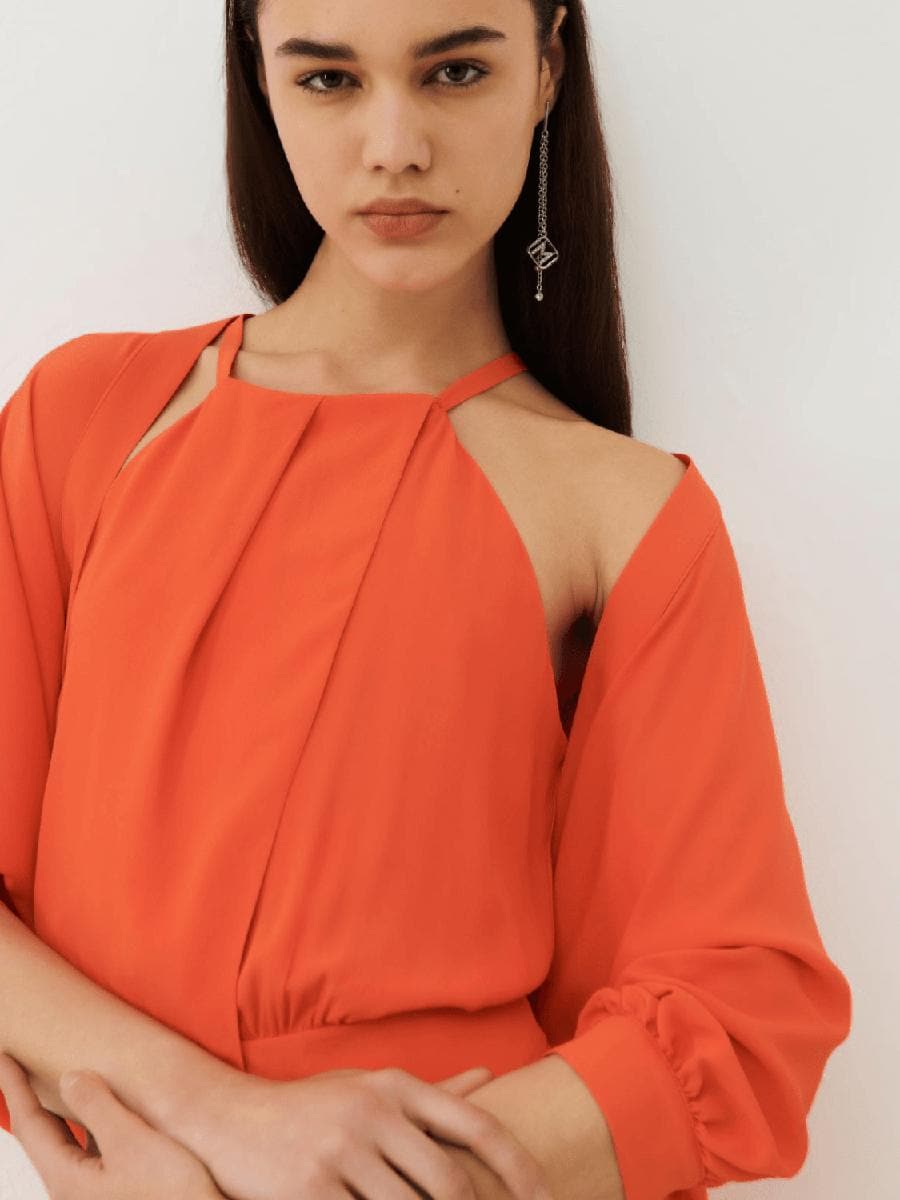 Coprispalle in crêpe misto seta - Vittorio Citro Boutique