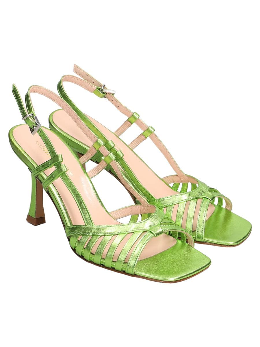 Sandalo in pelle con fasce sottili-Sandali-Anna F.-Vittorio Citro Boutique