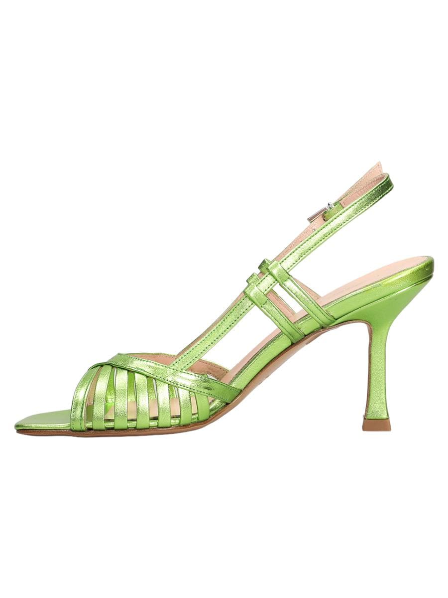 Sandalo in pelle con fasce sottili-Sandali-Anna F.-Vittorio Citro Boutique