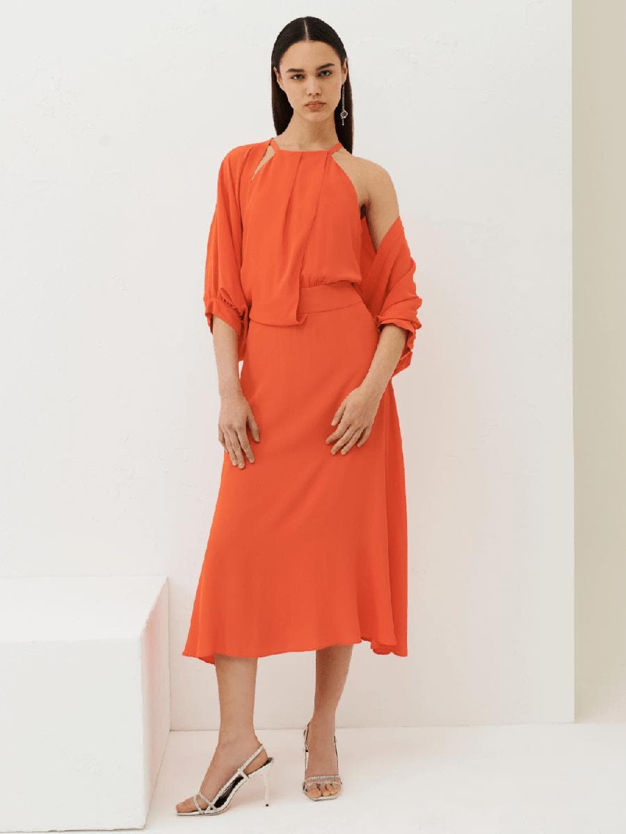 Coprispalle in crêpe misto seta - Vittorio Citro Boutique