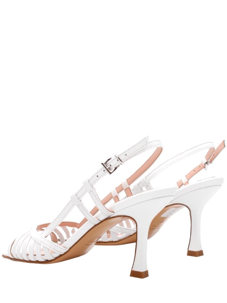 Sandalo in pelle con fasce sottili - Vittorio Citro Boutique