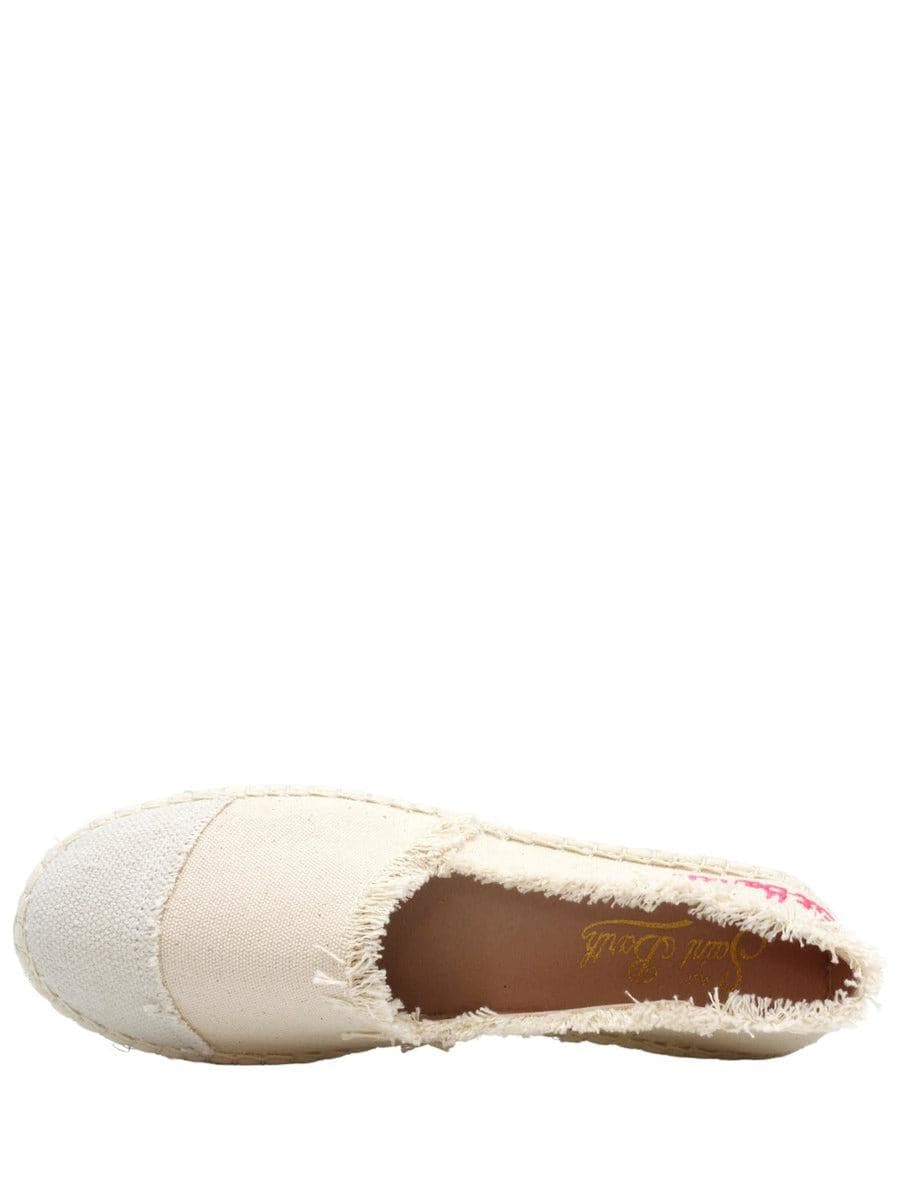 Beige canvas espadrillas con ricamo-Sandali-Mc2 Saint Barth-Vittorio Citro Boutique
