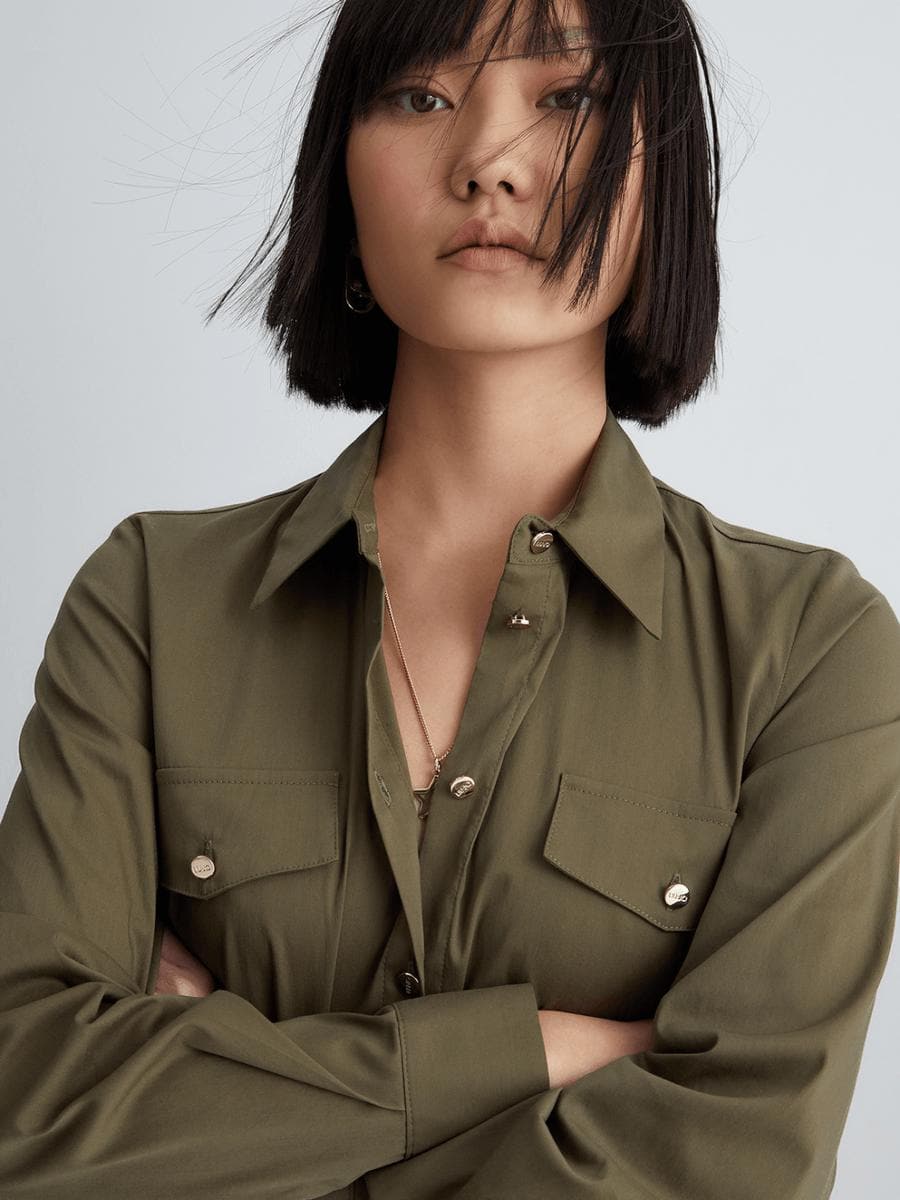 Vestito chemisier in popeline - Vittorio Citro Boutique