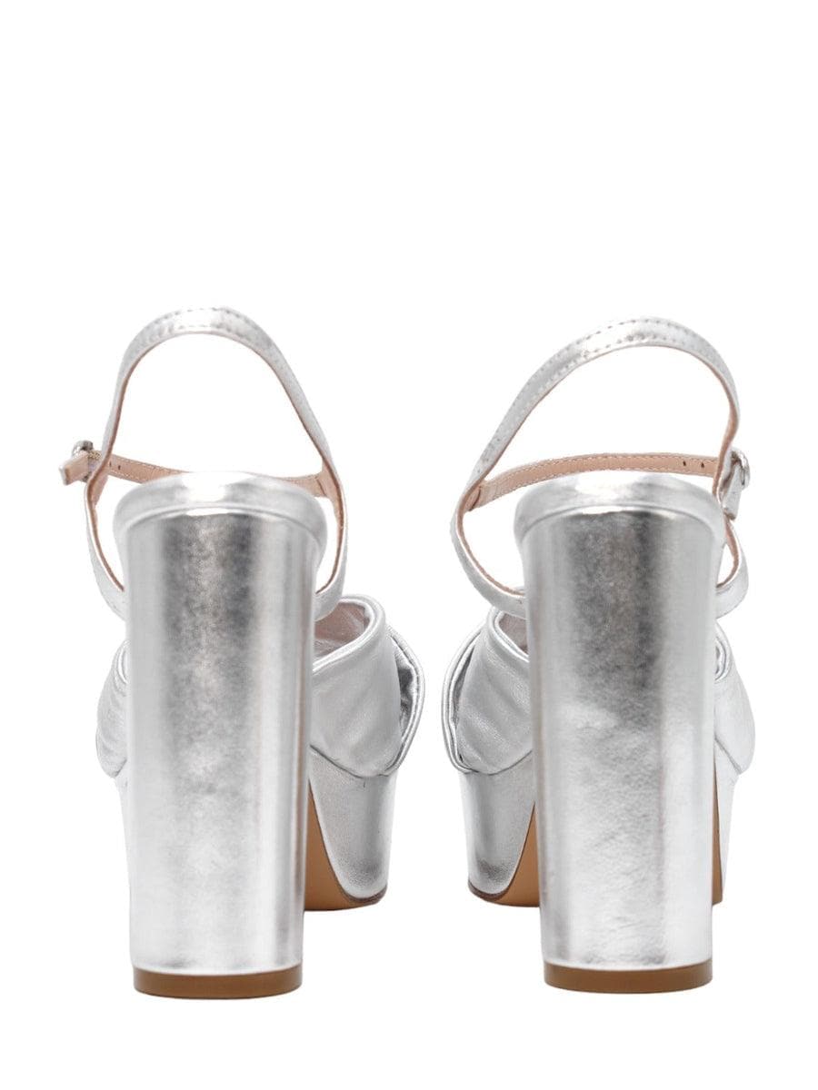 Sandali con plateau in pelle - Vittorio Citro Boutique